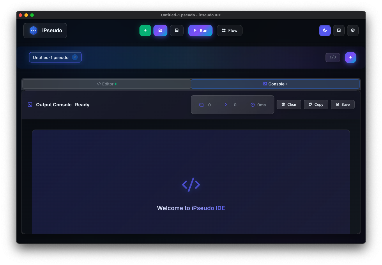 Modern UI Theme - Glass morphism design with purple gradients